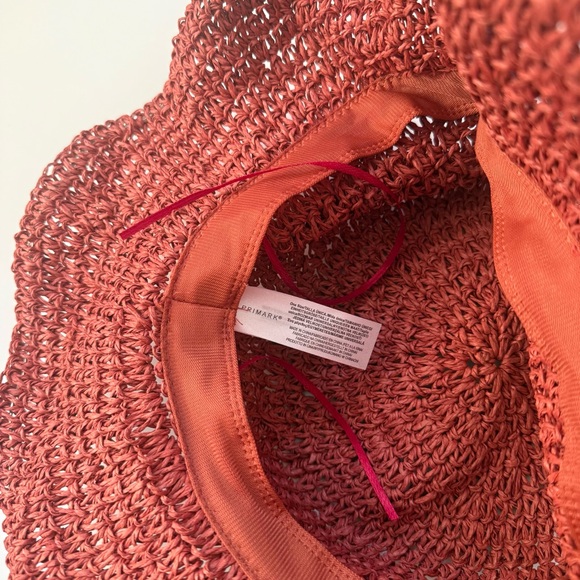 Primark Brick Orange Red Crochet Bucket Hat - Picture 4 of 4